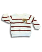 Çizgili Bear Baskılı Erkek Bebek Takım (Kiremit) thumbnail 2