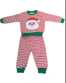 Yeni Yıl Temalı Noel Baba Baskılı Aylık Bebek Takım thumbnail 1