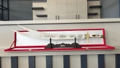 Ökkeş Çelik 90 cm Kadife Kutulu Hediyelik Kılıç - 1