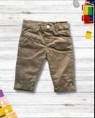 Erkek Bebek Aylık Hırka Gömlek Pantolon ve Papyonlu Takım (Haki) thumbnail 3