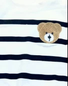 Çizgili Bear Baskılı Erkek Bebek Takım (Lacivert) thumbnail 2
