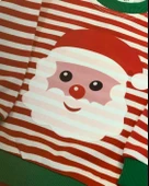 Yeni Yıl Temalı Noel Baba Baskılı Aylık Bebek Takım thumbnail 4