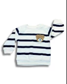 Çizgili Bear Baskılı Erkek Bebek Takım (Lacivert) thumbnail 3