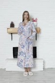 Limissi Viskon Desenli Sabahlık %100 Pamuk thumbnail 2