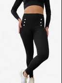 Toparlayıcı ve Sıkılaştırıcı Likralı Selanik Tayt (Siyah) thumbnail 7