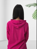 Be Season Baskılı Kapüşonlu Swaetshirt (Fuşya) thumbnail 7