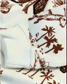 Cool Baskılı Günlük Mevsimlik Renkli Erkek Alt Üst Takım (Kahve) thumbnail 6