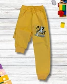 Karışık Baskılı Günlük Mevsimlik Renkli Erkek Alt Üst Takım (Sarı) thumbnail 4