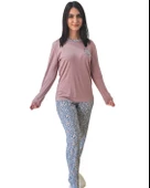 Love Dream Kalp Desenli Pamuk Kadın Pijama Takımı (G.Kurusu) thumbnail 1