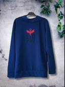 Air Baskılı Kapüşonlu Swaetshirt (Lacivert) thumbnail 5