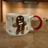 Zencefilli Kurabiye Adam Gingerbread Man Seramik Kupa Mug Duble Nescafe Fincanı thumbnail 5
