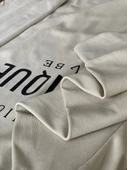 Unique Baskılı Kapüşonlu Swaetshirt (Krem) thumbnail 6