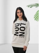 London Baskılı Kapüşonlu Swaetshirt (Mavi) thumbnail 2