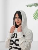 London Baskılı Kapüşonlu Swaetshirt (Mavi) thumbnail 6