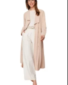 Düz Esnek Keten Karışım Kimono thumbnail 1