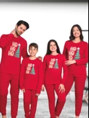 Baskılı Pamuk Erkek Yeni Yıl Pijama Takımı (Ho ho ho) thumbnail 6