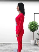 Baskılı Pamuk Kadın Yeni Yıl Pijama Takımı (Ho Ho Ho)) thumbnail 4