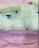 Peluş Montlu Kız Bebek Takım (Pembe) thumbnail 4