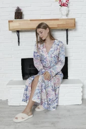 Limissi Viskon Desenli Sabahlık %100 Pamuk thumbnail 6