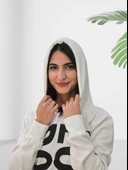 London Baskılı Kapüşonlu Swaetshirt (Mavi) thumbnail 4