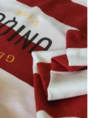 Unique Baskılı Kapüşonlu Swaetshirt (Kırmızı-Beyaz) thumbnail 6