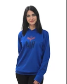 Air Baskılı Kapüşonlu Swaetshirt (Mavi) thumbnail 1