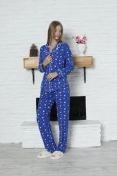 Limissi Viskon Lacivert Pijama Takımı %100 Pamuk thumbnail 5