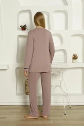 Limissi Viskon Loğusa Karanfil Pijama Takımı %100 Pamuk thumbnail 4