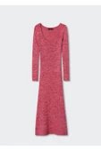 Fitted Kesim Pembe Mango Model Elbise - 2