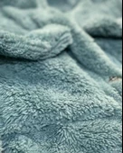 Düğmeli Dik Yaka Peluş Polar Baskılı Kız Çocuk Mont (Yeşil) - 7