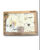 Organik 5 Parça Aslan Nakışlı Bambu Yenidoğan Hastane Çıkışı Seti - 2