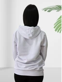 New York Baskılı Kapüşonlu Swaetshirt (Beyaz) thumbnail 6