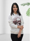 New York Kapüşonlu Swaetshirt (Beyaz-Kırmızı) thumbnail 2