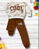Cool Baskılı Günlük Mevsimlik Renkli Erkek Alt Üst Takım (Kahve) thumbnail 2