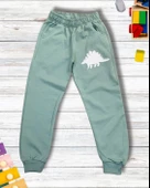 Dinozor Baskılı Günlük Mevsimlik Renkli Erkek Alt Üst Takım (Yeşil) thumbnail 4