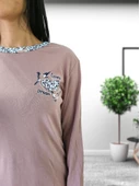 Love Dream Kalp Desenli Pamuk Kadın Pijama Takımı (G.Kurusu) thumbnail 5