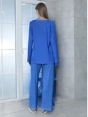 Limissi Viskon Melisa Mavi Pijama Takımı %100 Pamuk thumbnail 4