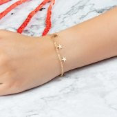 Altın yıldızlı bileklik 2 gram - 1