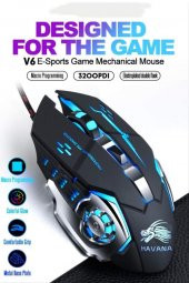 Gaming Mouse Kablolu Rgb Arkadan Aydınlatmalı Usb Optik Bilgisayar Faresi - 3