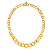 Uzayyolu mat altın kolye 22 ayar altın - 1