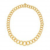 Uzayyolu ağaç kabuğu kolye 22 ayar altın - 1