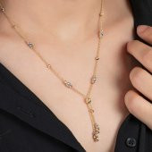 Altın dorikalı salkım kolye 4.00 gram - 1