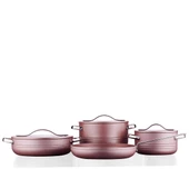 Korkmaz A2620 Linea Plus 7 Parça Tencere Seti Rosagold - 2