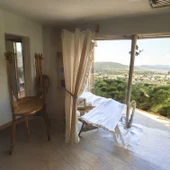 Fırfırlı Naturel Keten Vintage Pamuk Keten Perde (En x Boy) - Tek Kanat - 6