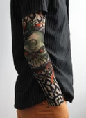 Giyilebilir Kol Dövmesi Çorap Dövme 3D Baskılı Kol Bacak Dövme 2 Adet Model 18 thumbnail 2