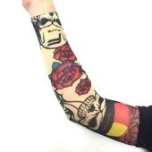 Giyilebilir Kol Dövmesi Çorap Dövme 3D Baskılı Kol Bacak Dövme 2 Adet Model 17 thumbnail 2