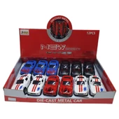 Mustang Çek Bırak Spor Araba - Işıklı Sesli Model - FY6148-12D-Siyah - 1