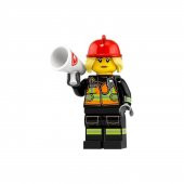 Lego Minifigür - Seri 19 - 71025 - Fire Fighter - 1