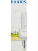 Philips 8W (42W) 2700K (Sarı Işık) E14 Duylu (İnce Duy) Floresan Ampul - 1