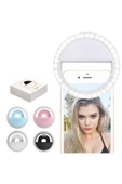Ring Light Şarjlı Led Selfie Işığı Led Ring Light Halka Telefon Işığı 36 Led 3 Kademeli - 1